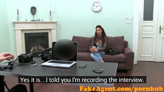 FakeAgent - brazil táncoslány szenvedélyes casting forgatás videója
