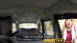 FakeTaxi - Csöcsös világos szőke popóba tolva