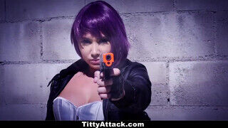 Teamskeet - Cosplay-es gigászi tőgyes nőci