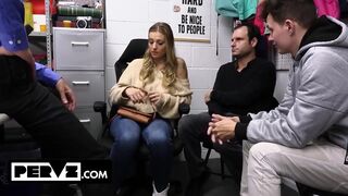 Kenzie Love Gets Her Big Tits Covered In Cum In Front Of Hubby And Stepson - Pervz