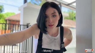 Formás autószerelő tinédzser orálozza keményen és kap arconlövés pov-ból