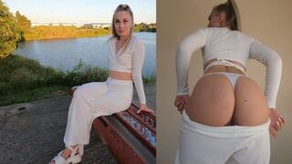 Zsenge randiapp csoda - világos szőke hottie legelső találkozón beadta és isteni szopást adott